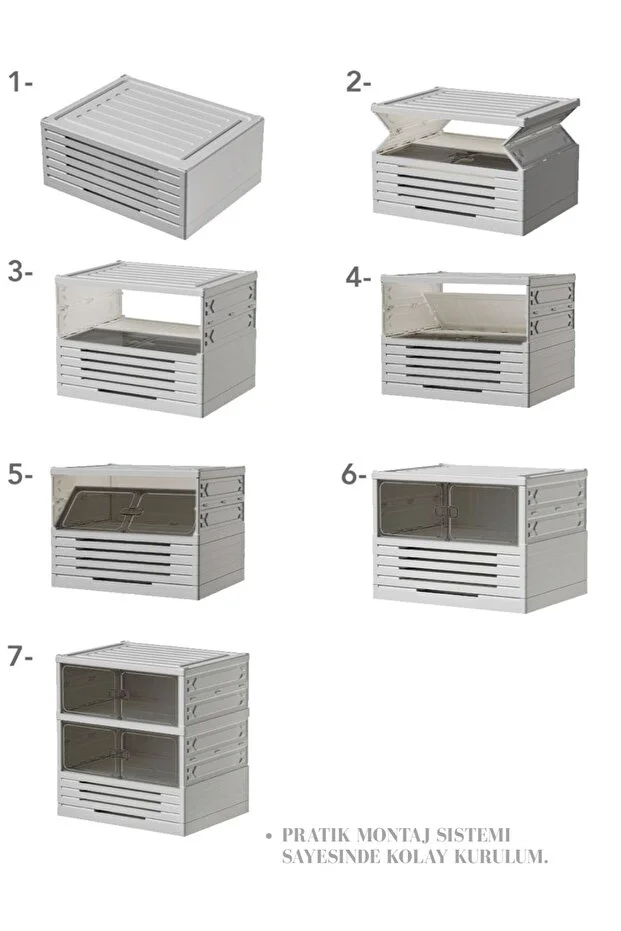 Katlanabilir Portatif Büyük Boy Kapasiteli Taşınabilir Organizer Ayakkabı Düzenleyici